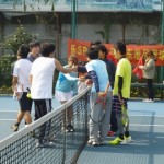 試合後の握手